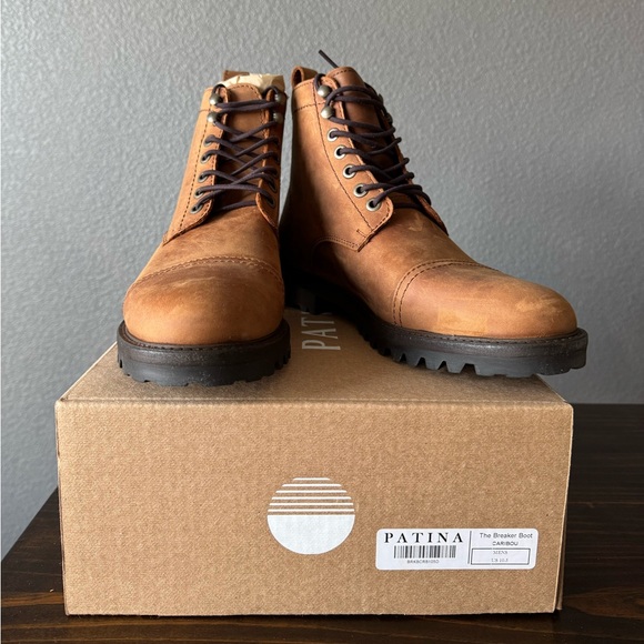 NEW Portland Leather Patina Mens Breaker Boot Men Sz 10.5